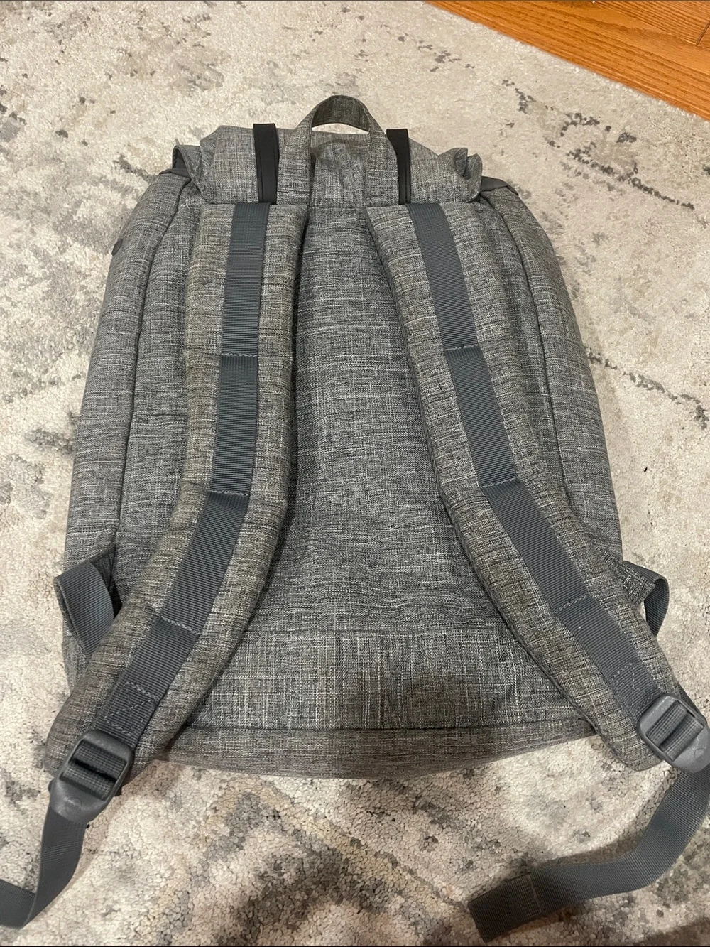 Herschel Supply Company Grey Textured Backpack with Black Straps